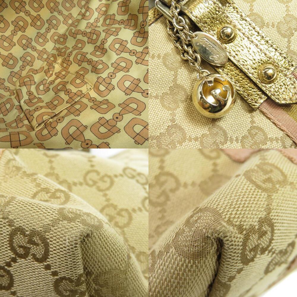 Gucci GG Tote Bag Canvas Leather